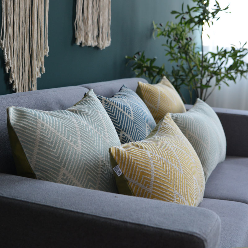 北欧风格抱枕套不含芯腰靠办工室椅子F靠背日式榻榻米简约床头软