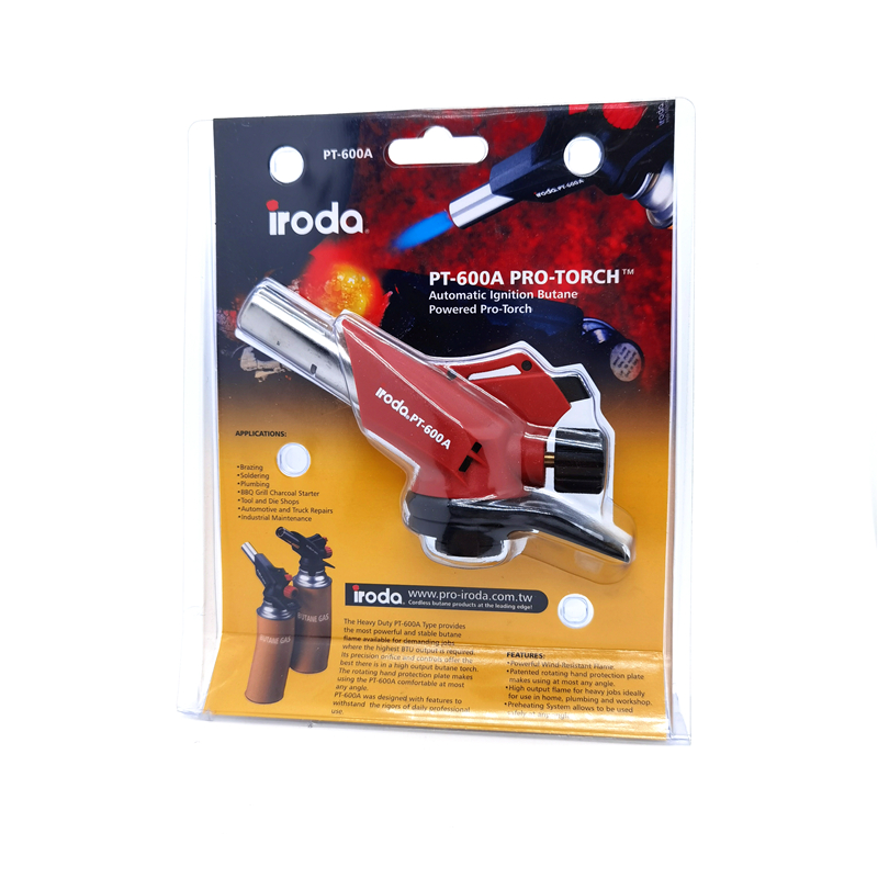 台湾iroda爱烙达PT-600A卡式气喷枪烧猪毛点火器卡式装气体喷火枪