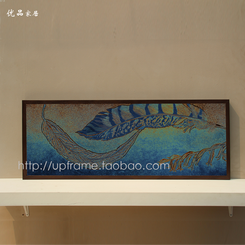 简约木质拼图框裱框1000片 1500片雷诺瓦挂墙S相框画框海报框定制