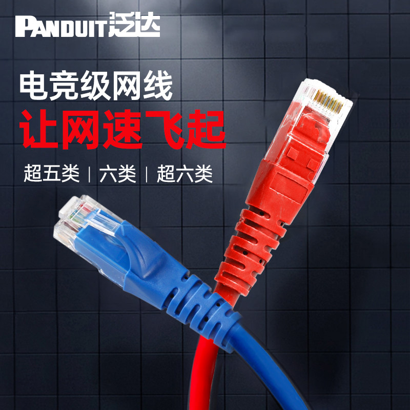 泛达六6类非屏蔽粗网线路由器宽带家用千兆2米连接线网络跳线