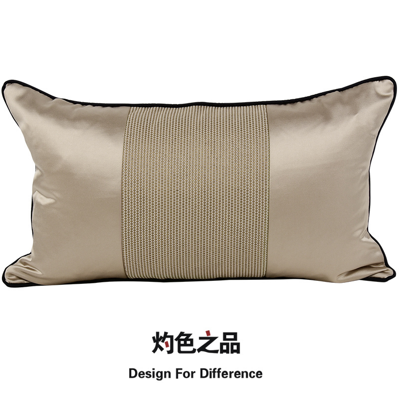 腰枕长方形现代中式样板间轻奢客厅沙发卧室床上床头靠枕靠垫抱枕