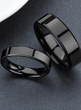 抖音很火的c男士戒指个性钨金戒指男潮情侣氚气女网红单身戒尾戒