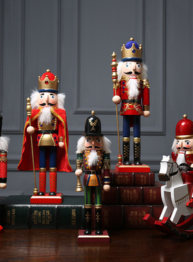 胡桃夹子木偶士兵摆件儿童房间卧室酒柜装饰品家居小摆设创意