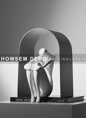 简约现代轻奢金属软装饰品家y居摆件样板房间售楼处酒店玄关摆设