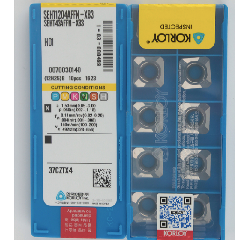 韩国克洛伊数控刀片 SEHT1204AFFN-X83 H01铝用刀粒 开粗刀 seht