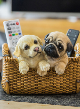 家居客厅茶几装饰摆件创意玄关放钥匙的摆设桌面遥控器杂物收纳盒