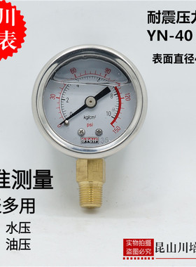 上海天川仪表厂耐震压力表YN-40小表面液压表STCIF油压表抗震防震