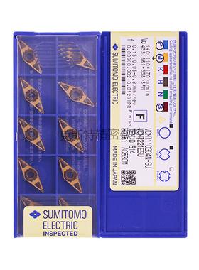 日本住友数控刀片 VCMT110304N-SU AC630M 加工不锈钢