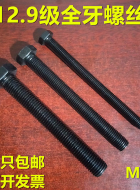 12.9级全牙外六角螺丝GB5783全螺纹螺栓 M24*120x150x200x250x300