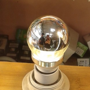 半电镀无影子壁灯泡E14 E27 220V 3W瓦暖黄光 大功率LED球泡 创意