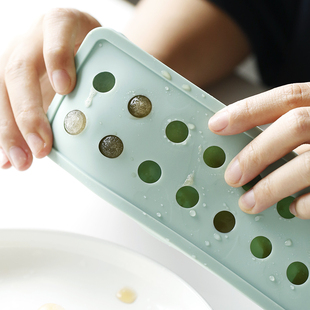 蓝莲花铂金硅胶绿色粉色小冰球冰格冰块冰粒易脱膜安全卫生实用