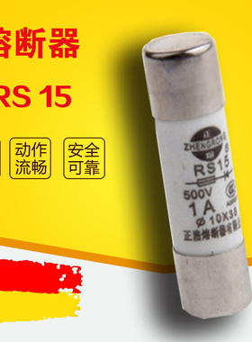 一盒价 快速熔断器 RS15 500V 10A 1038mm 20个/盒