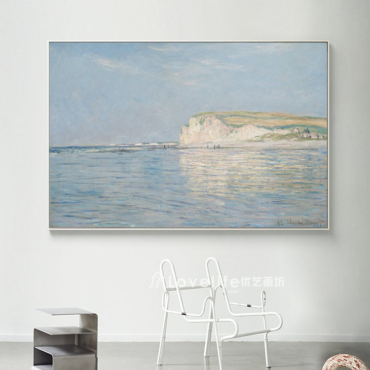莫奈油画风景挂画抽象画山水框画电箱装饰画挂画壁画墙画