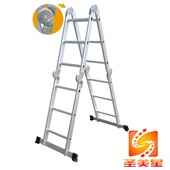 铝合金人字梯子 家用便携梯伸缩梯多功能阁楼梯工程梯折叠平台梯