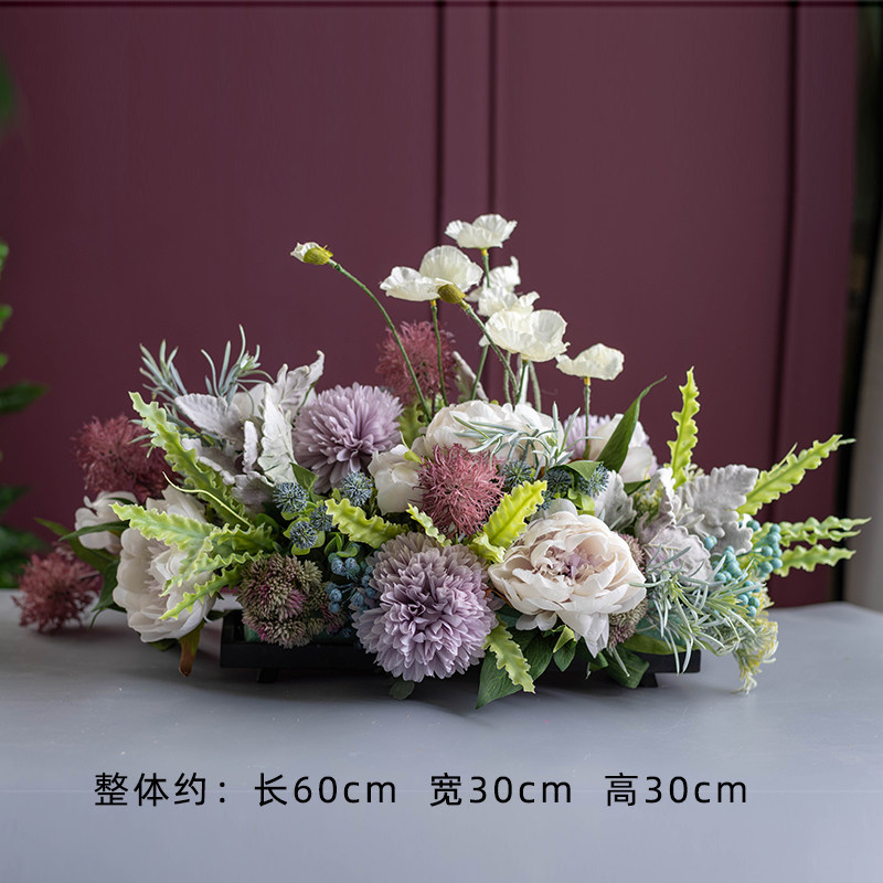 仿真花玫c瑰假花客厅餐桌玄关酒店前台餐厅摆件装饰花绢花室内造