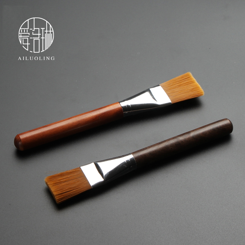 爱洛琳 功夫茶具实木茶刷茶笔茶扫硬质毛刷茶道配件六君子养壶笔