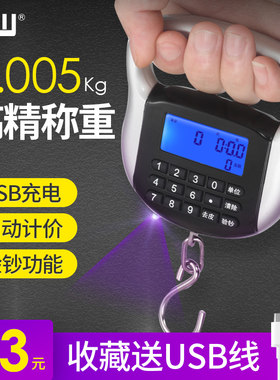 CNW充电手提秤便携式称重30kg电子秤弹簧秤快递称行李手提电子称