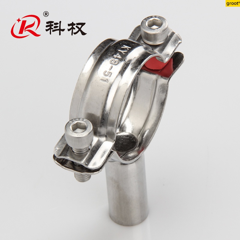 全304不锈钢管子夹墙面紧固管卡支架圆形水管固定卡子卡扣抱箍