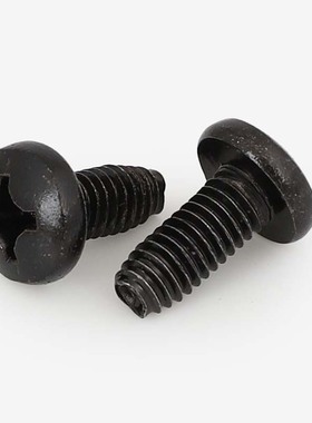 黑锌十字盘头三角牙自锁螺丝黑色圆头自攻钉M3M4M5M6*10x12x16x20