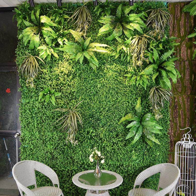 精品背景绿植装饰墙仿真植物影楼装饰仿真花仿草假米兰青苔草坪08