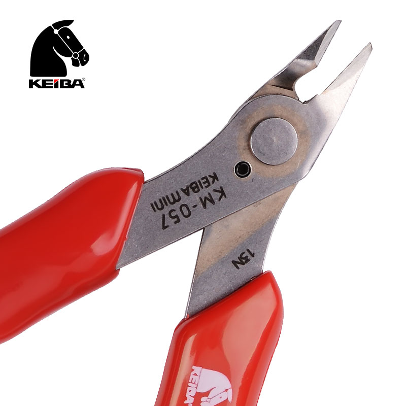 马牌KEIBA进口迷你斜嘴钳多功能电子剪线钳微型电讯钳子KM-057