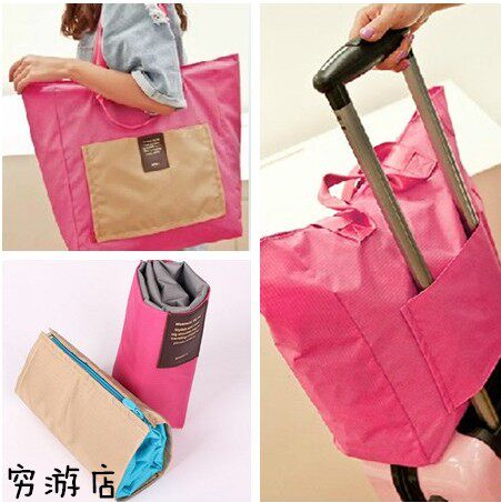 手提旅行包女非神器收纳袋子折叠轻便可套拉杆箱手提行李包男