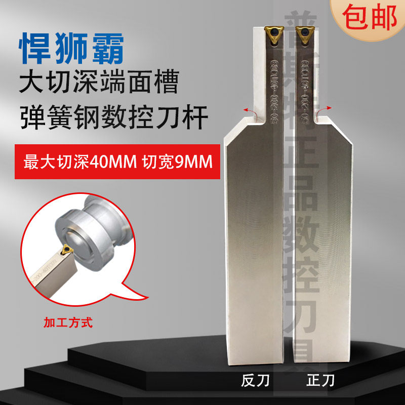 悍狮霸大切深端面槽刀杆STFCR2020/2525K30/50-200-20/40TC09