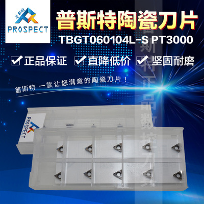 普斯特陶瓷刀片 TBGT060104L-S PT3000 加工钢件