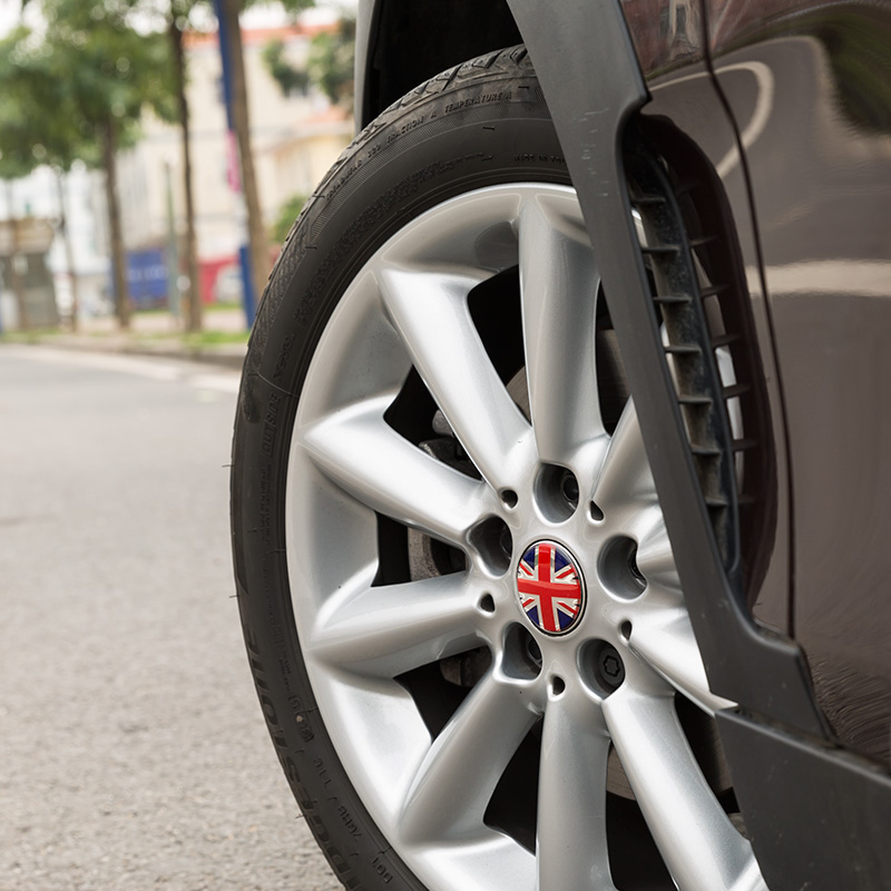 专用于MII改装轮毂贴轮毂盖贴迷你汽J车轮毂中心装饰轮毂贴片