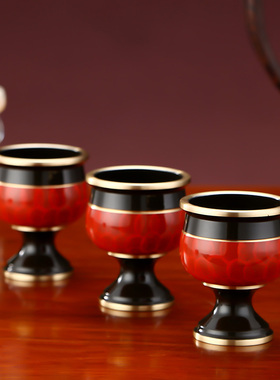 供佛水杯 家用铜酒杯纯铜 供水杯供佛H杯 佛前圣水杯拜神供佛用品