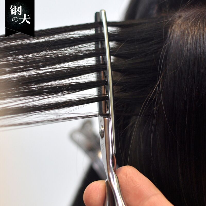 钢夫洞洞剪美发剪刀碎牙剪无痕打薄专业理发S师发廊用剪理发店