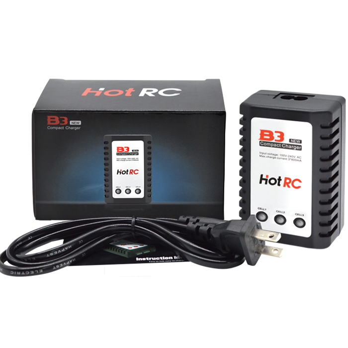 B3充电器 航模车模船模无人机2S/3S锂电池平衡充电器/7.4V/11.1V