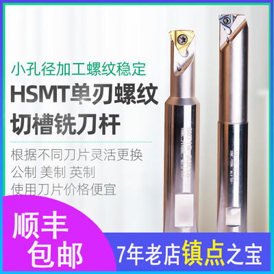 T型螺纹铣刀杆CNC加工中心槽刀杆HSMT双用抗震杆子10 12 14包邮