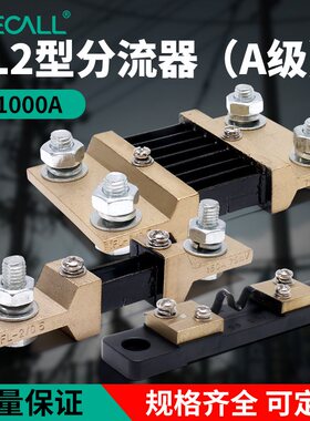 伊莱科固定式定值FL-2分流器电阻0.5级直流电流表分流器50A/75mV