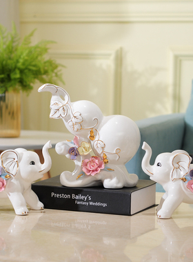 大象摆件家居酒柜家庭装饰品室A内客厅摆设房间卧室的小工艺品创