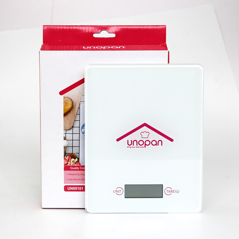 屋诺厨房秤电子称1g-5kg精准电子秤迷你家用称重烘焙食物克称小秤