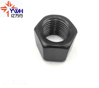 GB6171发黑细牙六角螺母螺帽 细牙螺帽M25M26细牙螺母螺丝帽