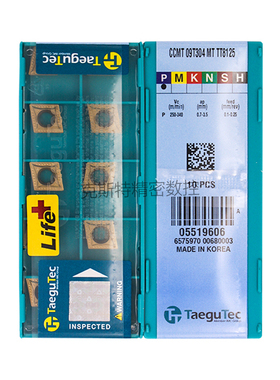 韩国特固克 Taegutec数控刀片 CCMT09T304-MT TT8125 加工钢件