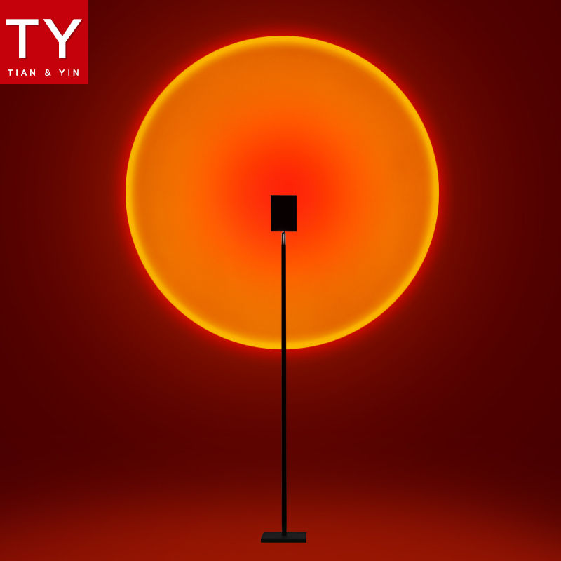 落日灯网红拍照氛围灯日落灯夕阳B灯客厅卧室艺术摄影日不落地台
