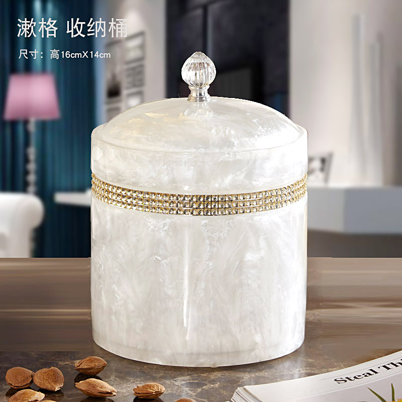 简约时尚桌面垃圾桶带盖迷你收纳D桶家用客厅小号桌上垃圾杂物筒