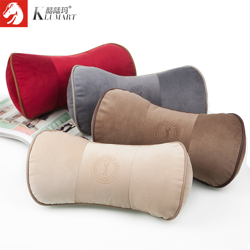 酷陆玛汽车头枕护颈枕车用竹炭B骨头枕脖子靠枕头四季通用一对装