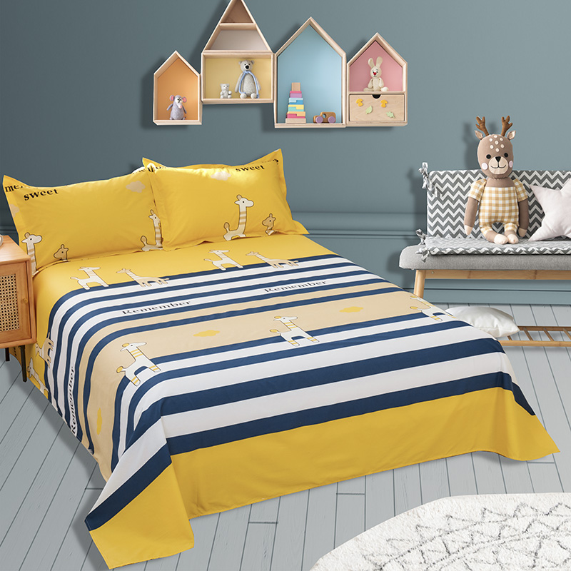 活性床单1.2/1.35米单人床双人全棉加厚被单单件任意定制尺寸