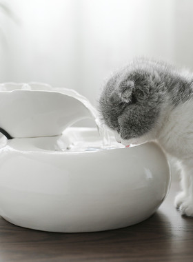 猫咪饮水机宠物智能饮水机自动循环流动流水喂水器V喷泉活水盆立