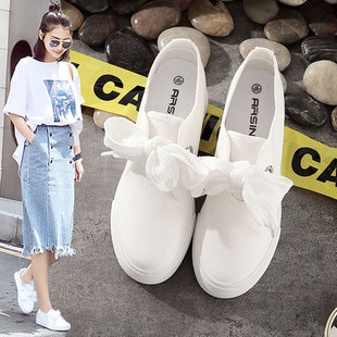 白鞋 春季 百搭韩版 女2021新u款 子内增高女学生街拍小白 潮流帆布鞋
