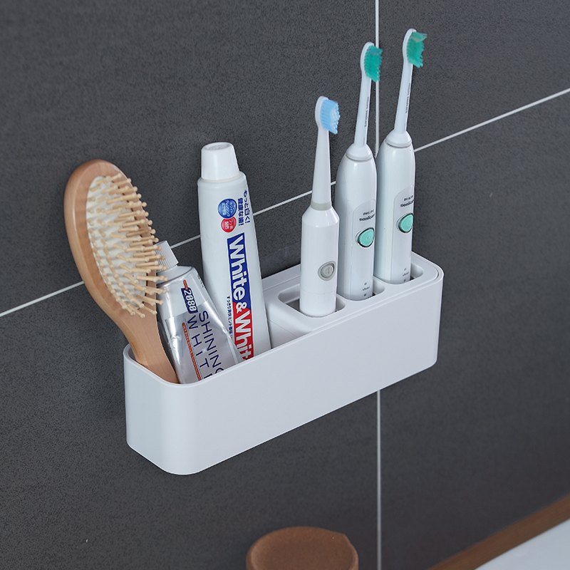 壁挂放电动牙刷架吸壁式置物架免打孔小米飞利浦牙V具收纳座卫生