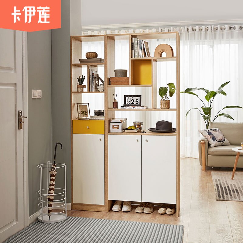 北欧简约客厅置物门厅柜储物隔断柜入户M玄关柜家具LS187