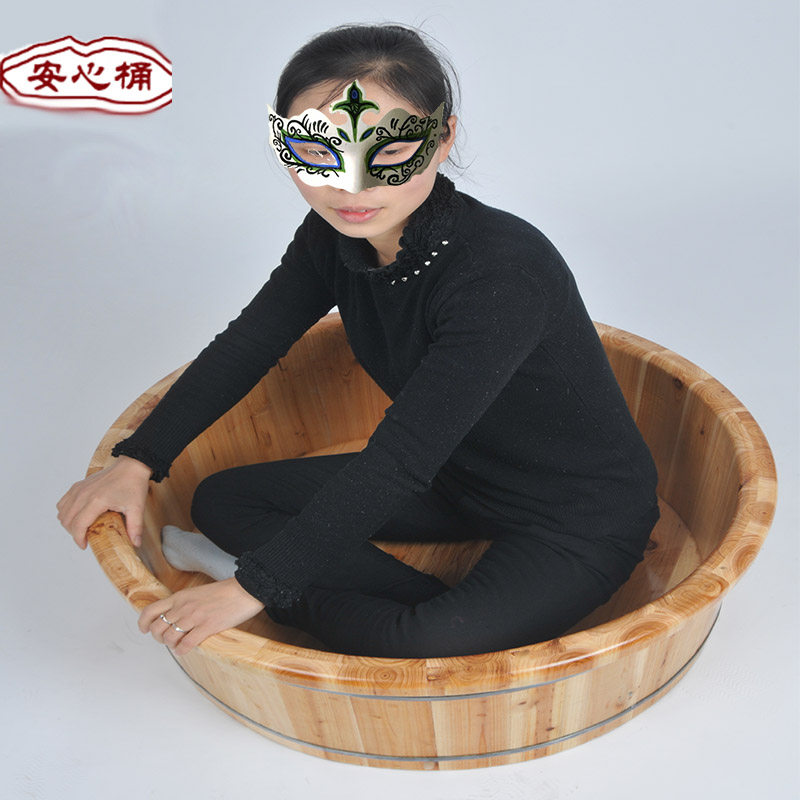 成人澡盆香杉木制儿童洗r澡盆泡澡盆 大人坐浴木盆洗衣盆加厚包邮