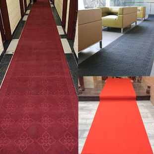 过道走廊地毯家用长条地毯可裁剪酒店宾馆商M用楼道防滑红地毯客