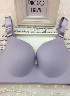 无钢圈聚拢75D95B全罩杯内衣无痕加肥加大码胖mm20W0斤薄款文胸罩