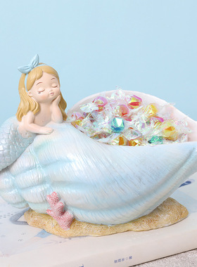 北欧ins风玄关放钥匙收纳摆件创意首饰盒客厅家居装饰品多肉花盆